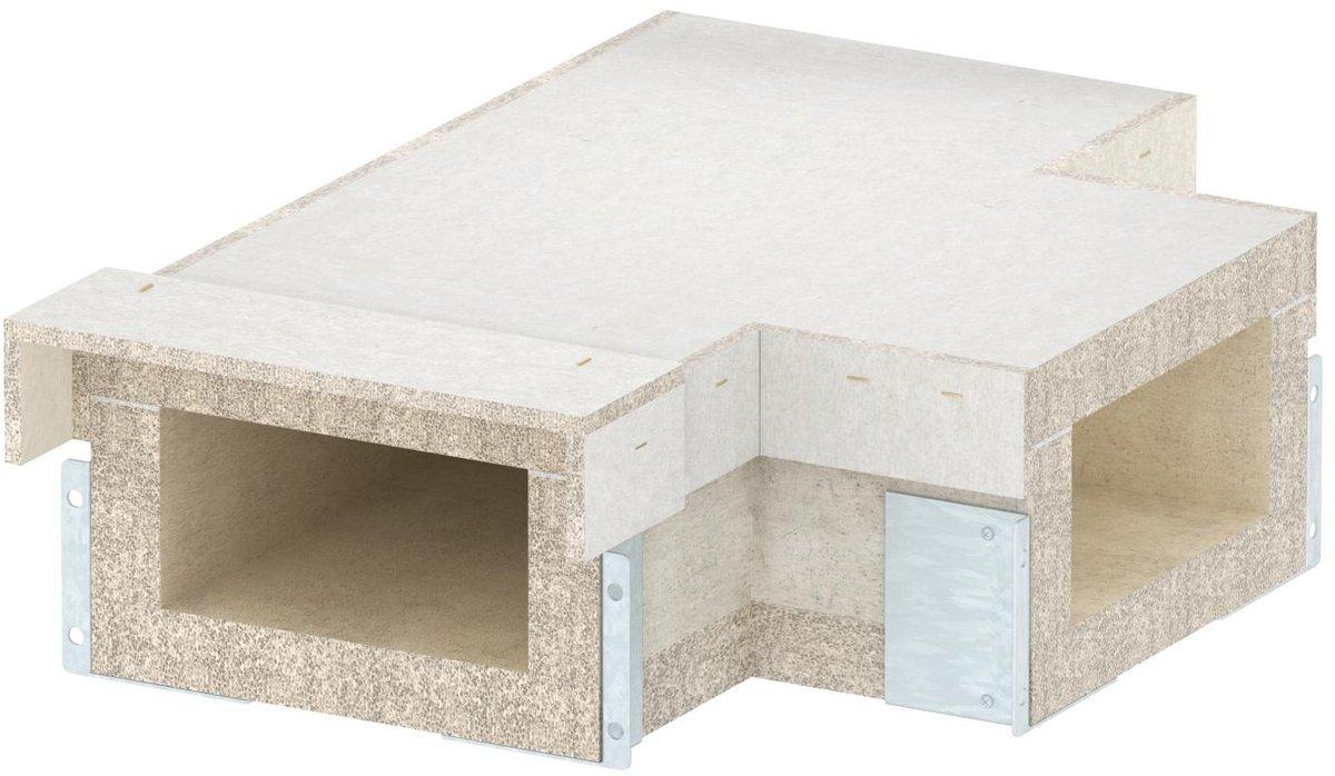 T-Stück für BSKH09-K1021 105x210 grau