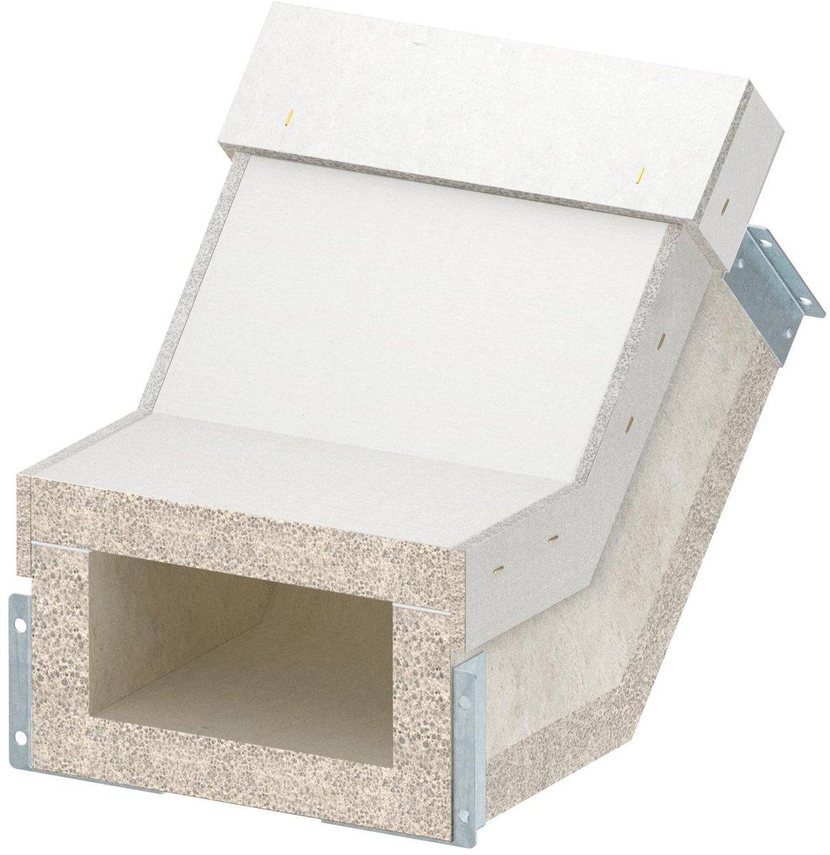 Vertikalbogen steigend für BSKH09-K1021 105x210 grau