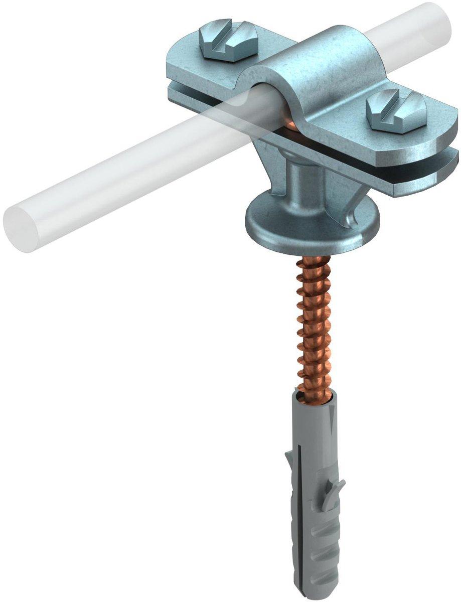 Leitungshalter mit Holzschrauben 8-10mm Zn VZ