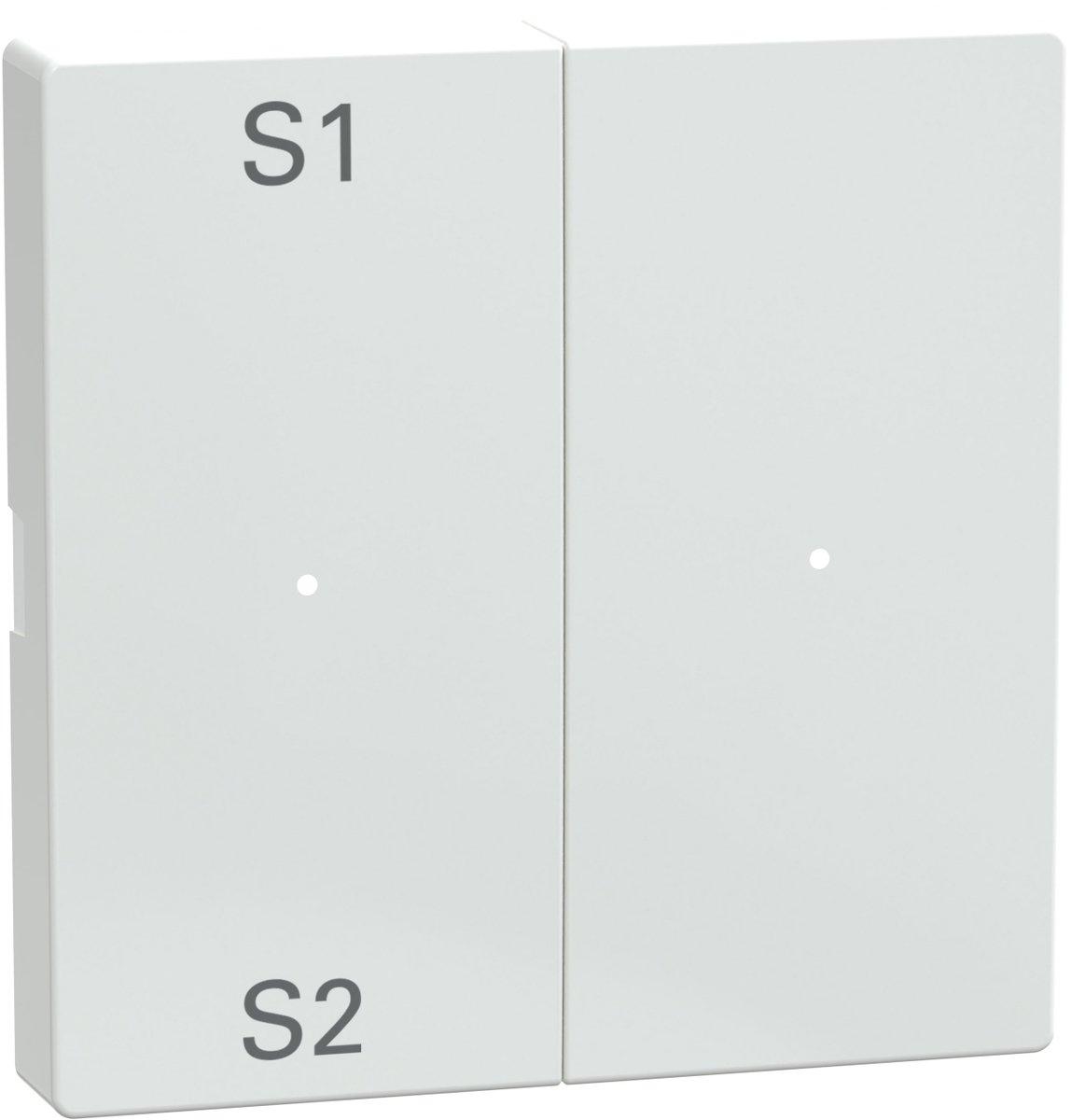 Wippen für Taster-Modul 2fach (Szene1/2 blank) aktivweiß glänzend System M