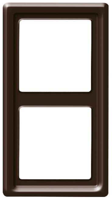 Abdeckrahmen 2-fach braun - Allwetter 44 (IP44)