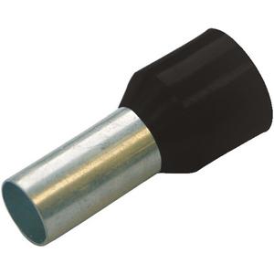 Aderendhülse isoliert 1,5 mm² / L 8 mm schwarz VE500