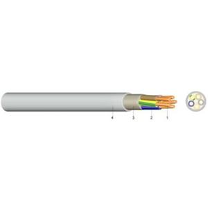 PVC Mantelleitung YM-J 4x2,5 RE hellgrau Eca 50m Bund