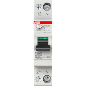 FI/LS Schmalbau Typ F mischfrequenzsensitiv 1+N-polig Char B 6A 30mA 6kA