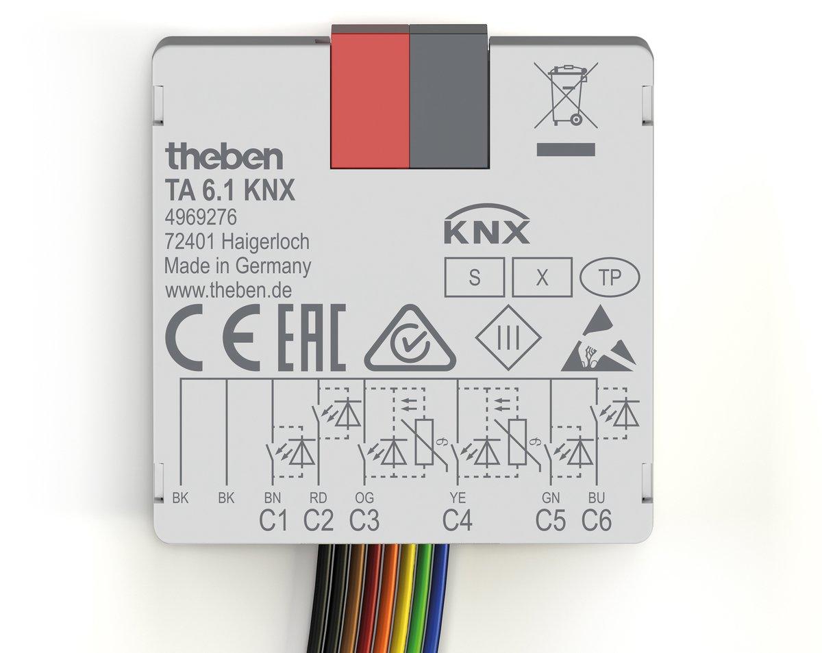 KNX-Tasterschnittstelle Binäreingang 6-fach KNX Data Secure