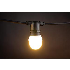 Golf Ball E27 amber LED matte PVC Kappe weißer Sockel 220-240V 1W