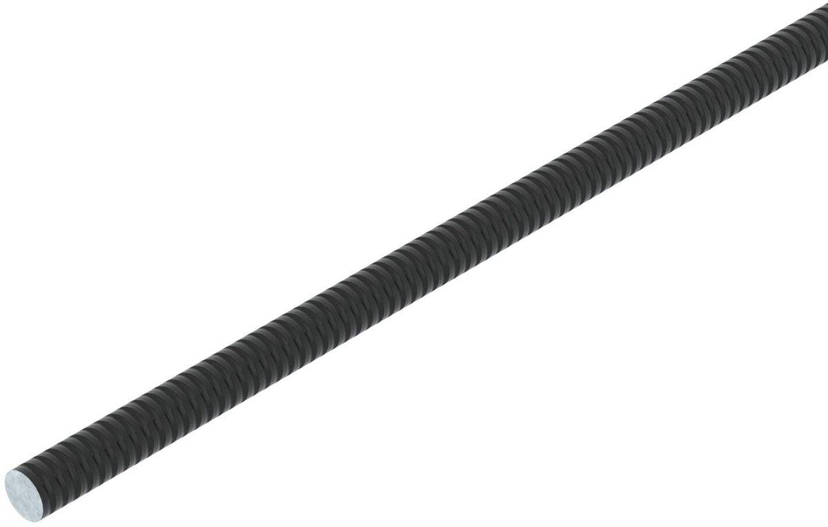 Gewindestange 10x10x1000 Stahl brüniert schwarz