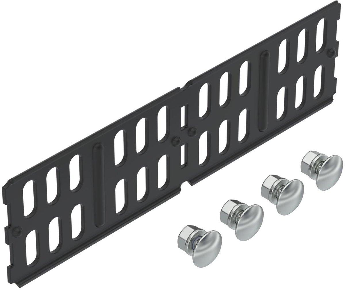 Längs- u Winkelverbinder f Kabelrinne horizontal 60x200 Stahl PES135 tiefschwarz