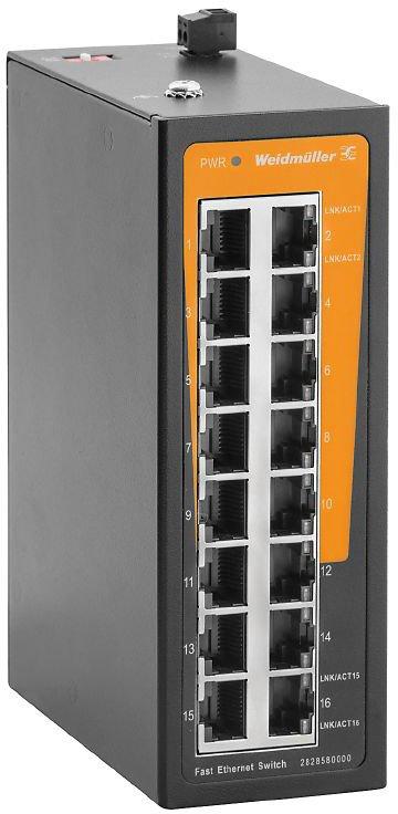 Netzwerk Switch unmanaged Fast Ethernet Anzahl Ports: 16x RJ45 IP40
