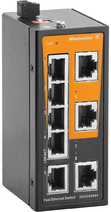 Netzwerk Switch unmanaged Fast Ethernet Anzahl Ports: 8x RJ45 IP40