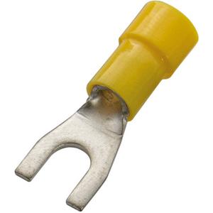 Gabelkabelschuh isoliert 2,5 - 6 mm² M4 PVC gelb