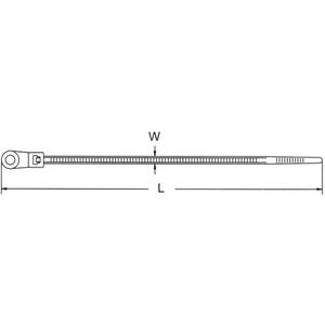 Kabelbinder 170x3,7 mm PA natur