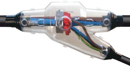 Gießharz Abzweigmuffe 1kV H 4x240 A 4x95 mm²