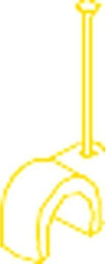 Rundschelle 6/25 Stahlnagel verzinkt Ø 2 mm weiß