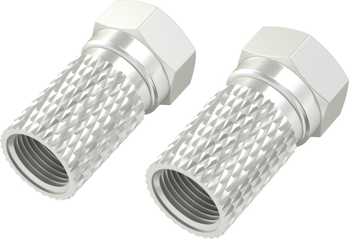F-Stecker 7,0 mm schraubbar 2 Stück