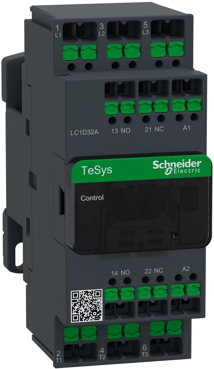 Leistungsschütz LC1D 3-polig 1S / 1Ö 15 kW 32 A 400 V AC3 Spule 380 V AC Snap IN