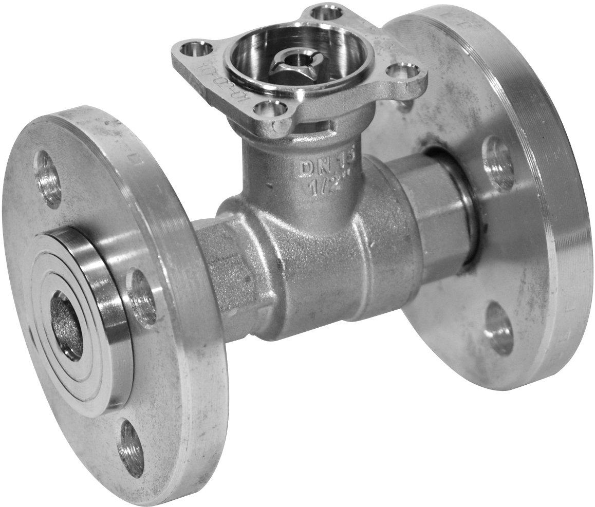 2-Weg Regel - Kugelhahn Flansch - PN6 / DN 15 / kvs 1,6 / ps 600 kPa