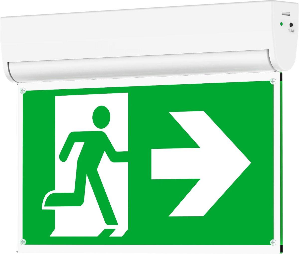 Hinweisleuchte Emergency Exit Signs LED 3W AT EM3 weiß