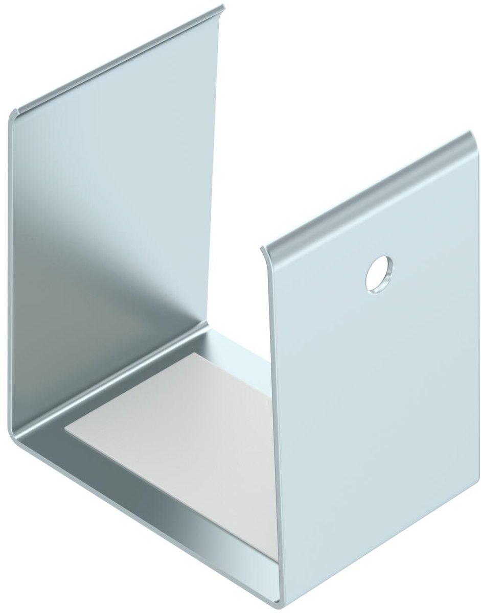 Stoßstellenabdeckung für Kanalbreite 40 mm 44,6x30x42,6 Stahl bandverzinkt