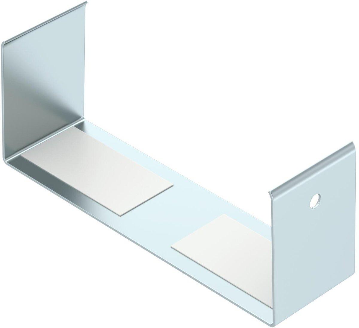 Stoßstellenabdeckung für Kanalhöhe 40 mm 40,9x30x102,6 Stahl bandverzinkt