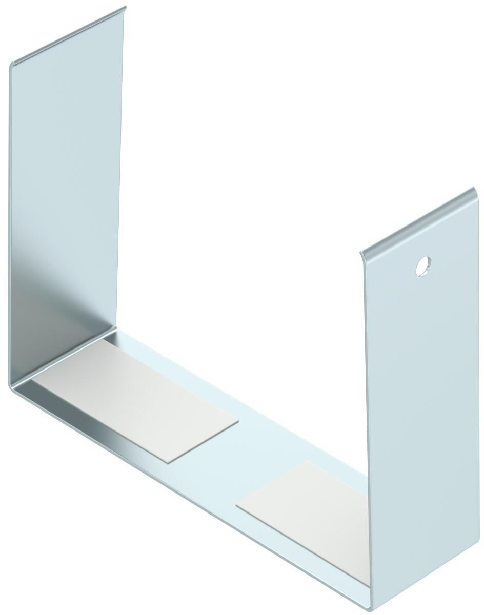 Stoßstellenabdeckung für Kanalhöhe 80 mm 80,9x30x102,6 Stahl bandverzinkt
