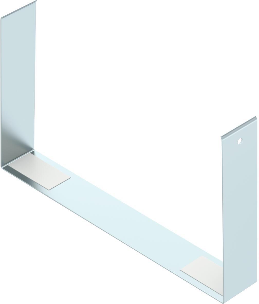 Stoßstellenabdeckung für Kanalhöhe 120 mm 120,9x30x202,6 Stahl bandverzinkt