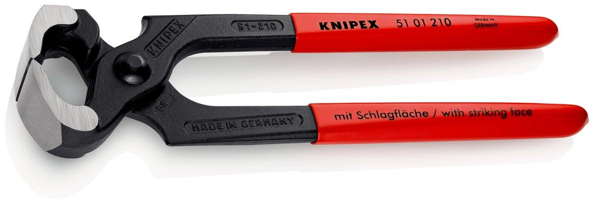 Hammerzange mit Kunststoff überzogen schwarz atramentiert 210 mm