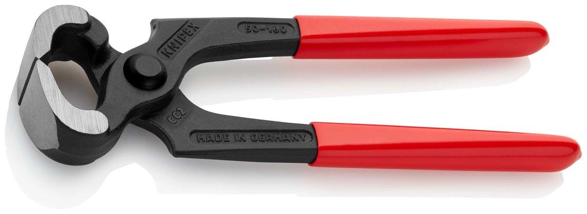 Kneifzange mit Kunststoff überzogen schwarz atramentiert 160 mm