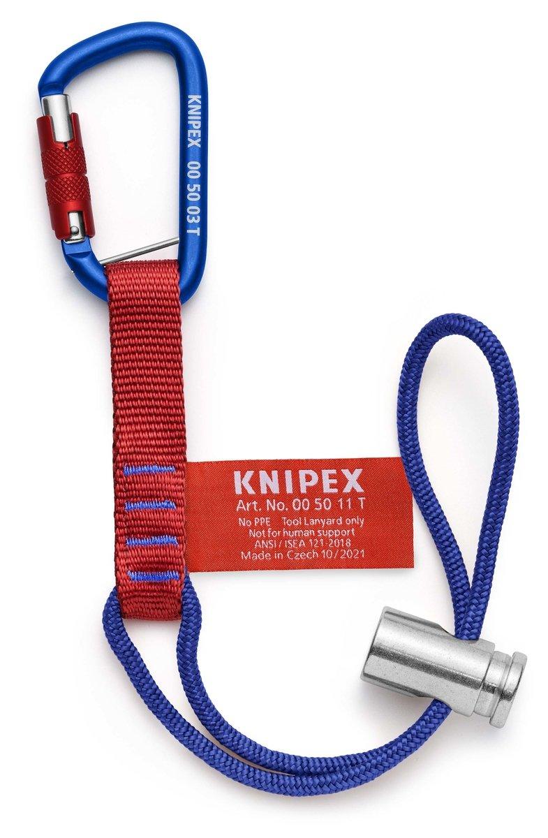 Adapterschlaufen mit fixiertem Materialkarabiner Werkzeug-Absturzsicherung 186mm