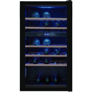 Weinkühlschrank 119 Liter 45 Flaschen schwarz