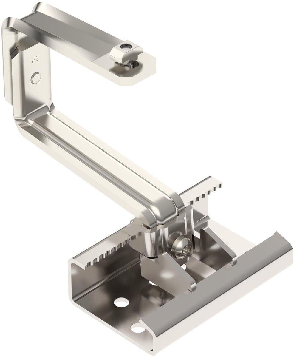 Dachhaken Profil schraubbar für Schrägdachsystem 120x186x150 Edelstahl rostfrei