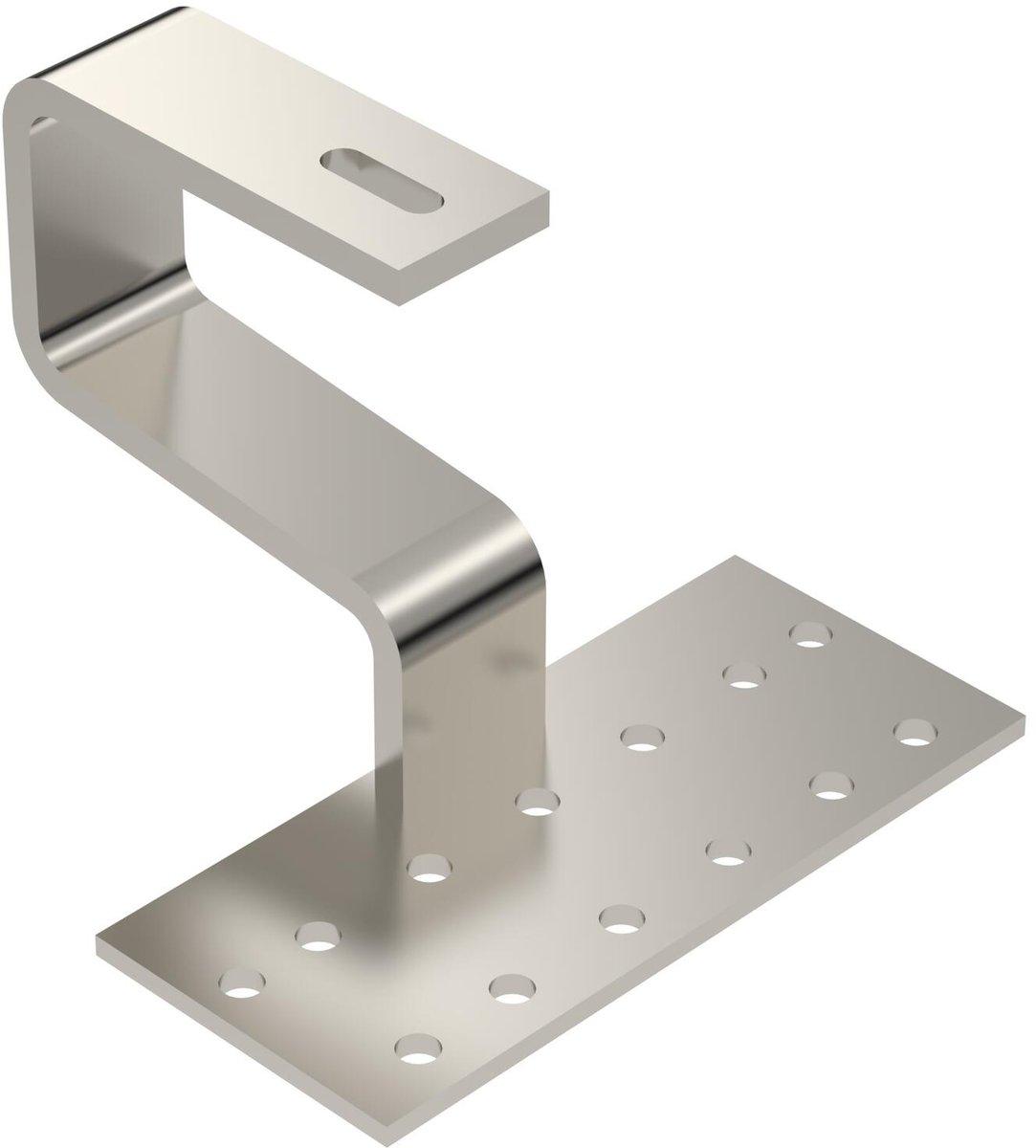 Dachhaken schwer für Schrägdachsystem 192x180x130 Edelstahl rostfrei A2 1.4301