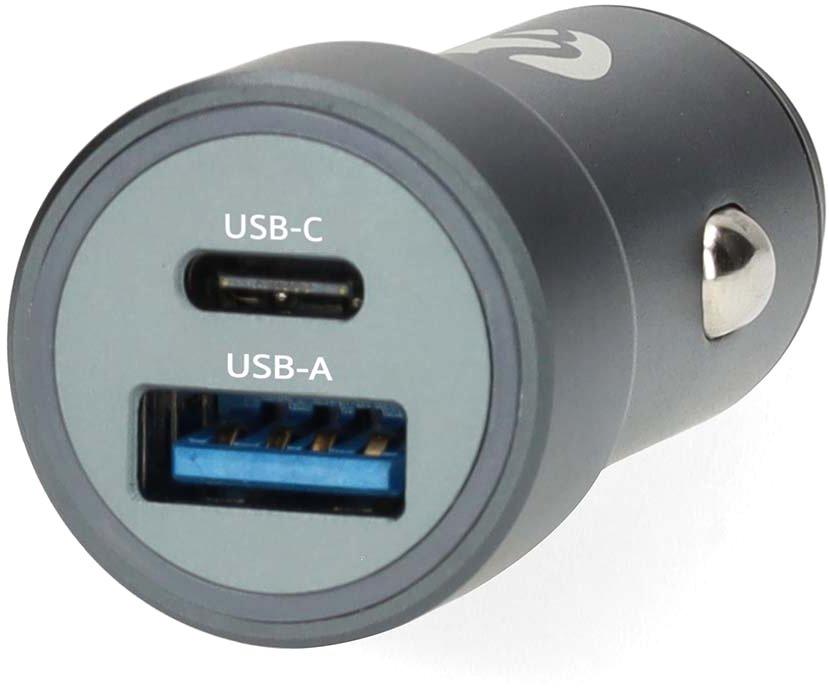 Auto-Ladegerät 38 W 3 A USB-A USB-C