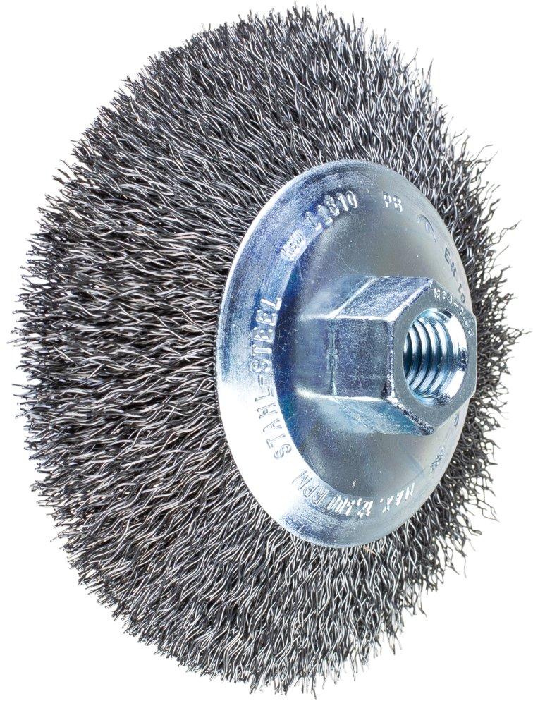 Kegelbürste ungezopft KBU Ø 115x10mm M14 Stahl-Draht-Ø 0,35 mm Winkelschleifer