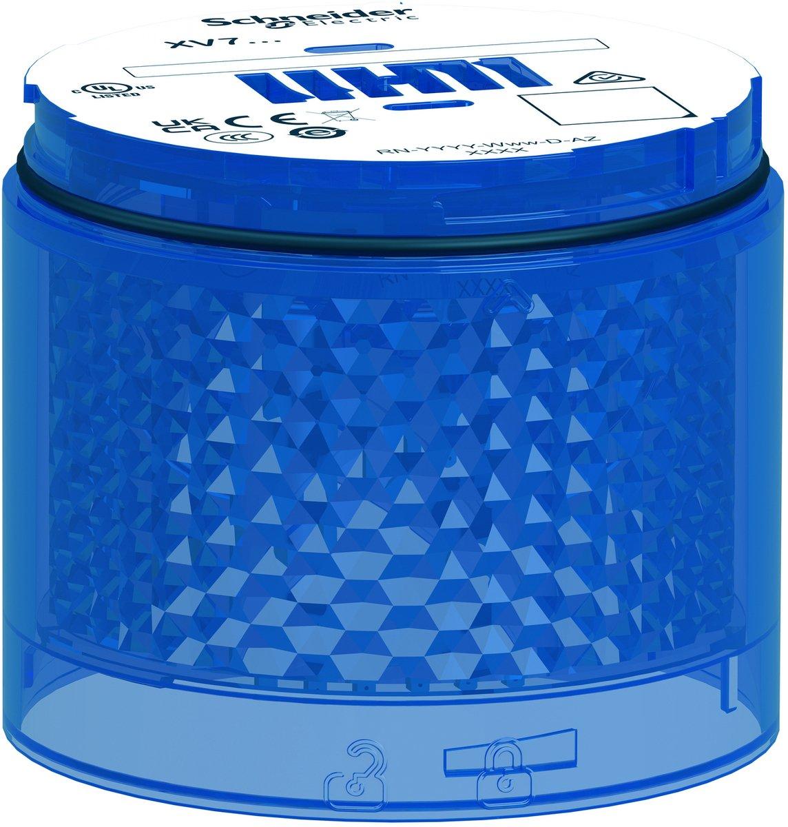 Leuchtelement Harmony XVB7 modular 70mm blau 24V ACDC Blinklicht