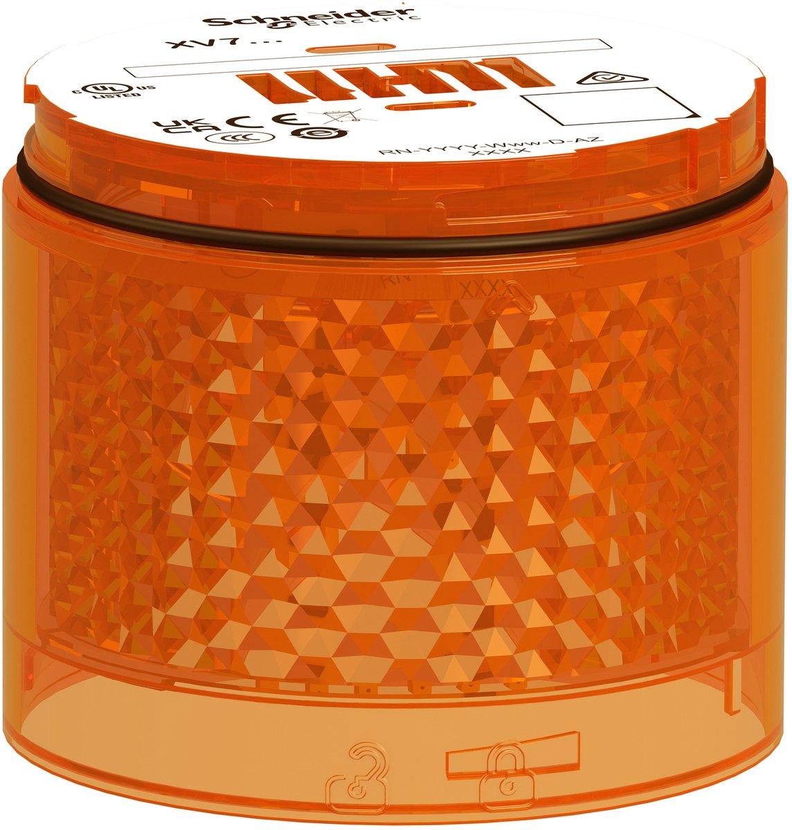 Leuchtelement Harmony XVB7 modular 70mm orange 24V ACDC Blinklicht