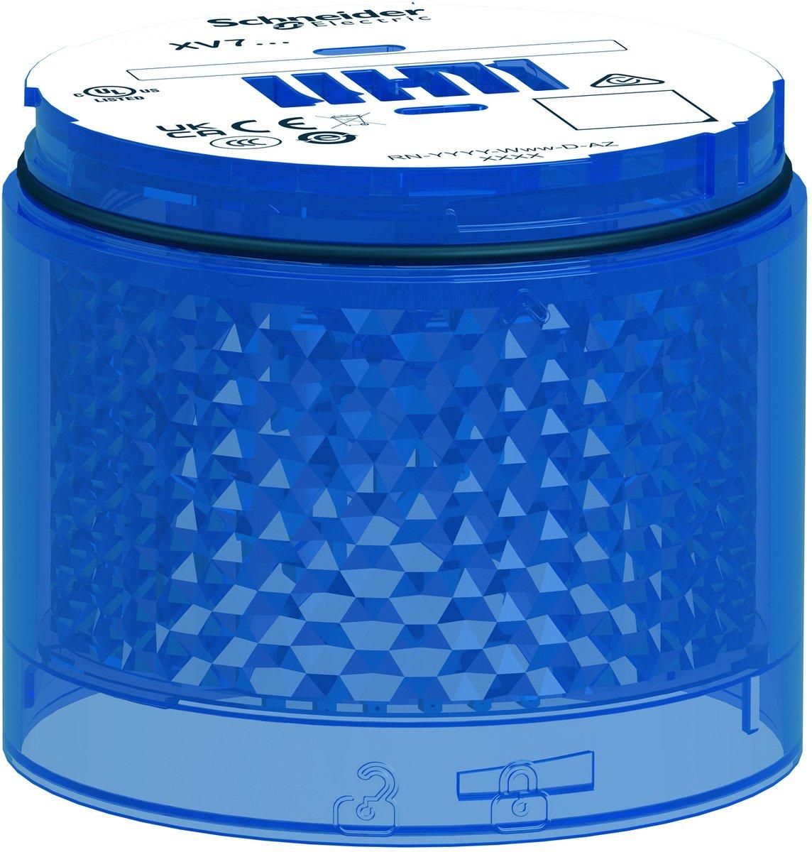 Leuchtelement Harmony XVB7 modular 70mm blau 24V ACDC Blitzlicht 2J