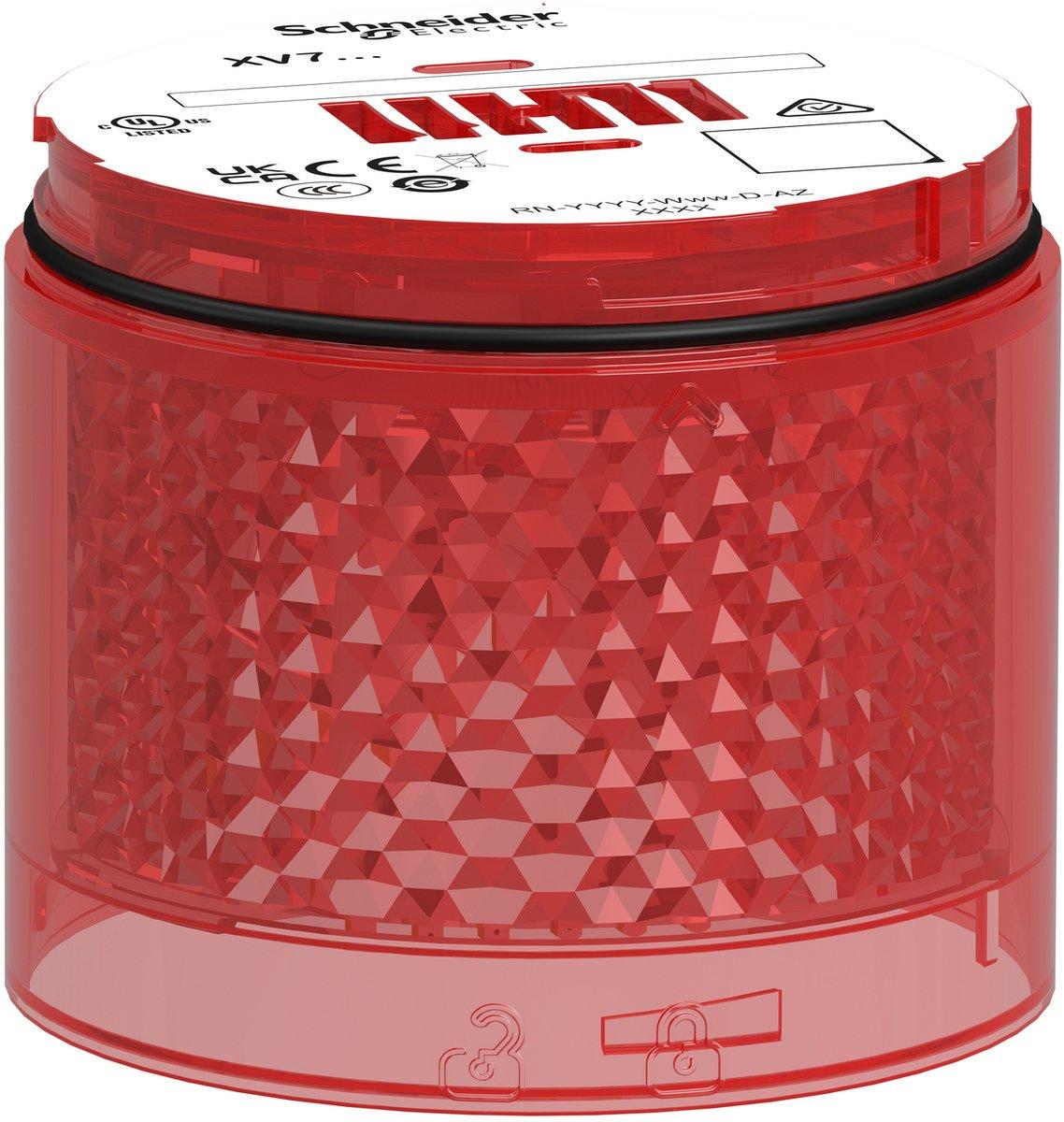 Leuchtelement Harmony XVB7 modular 70mm rot 24V ACDC Blitzlicht 2J