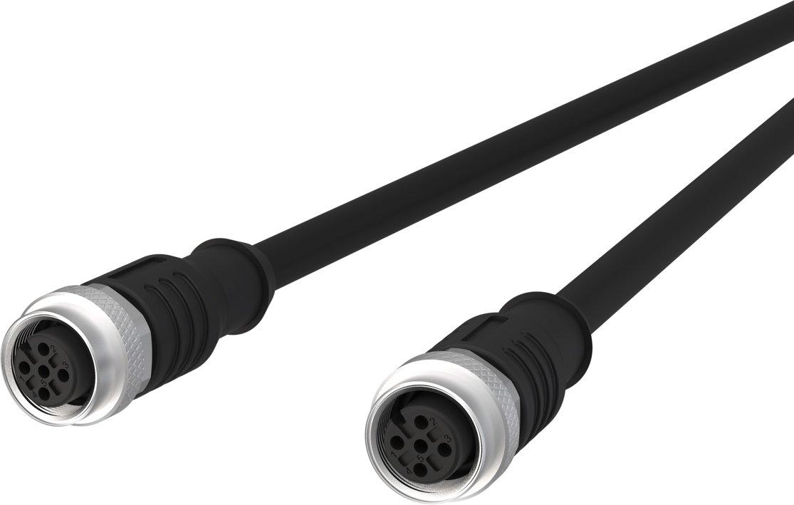 M12 Sensor-/Aktorleitung A-kodiert 10 m M12 Buchse gerade - M12 Buchse gerade
