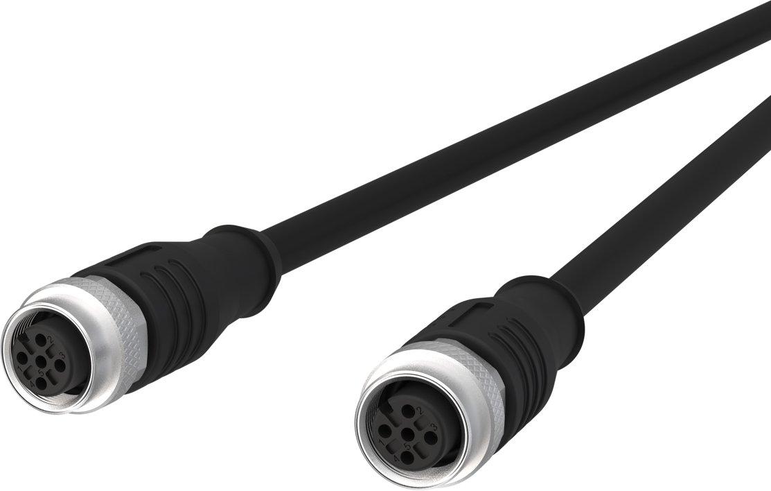 M12 Sensor-/Aktorleitung A-kodiert 2,0 m M12 Buchse gerade - M12 Buchse gerade