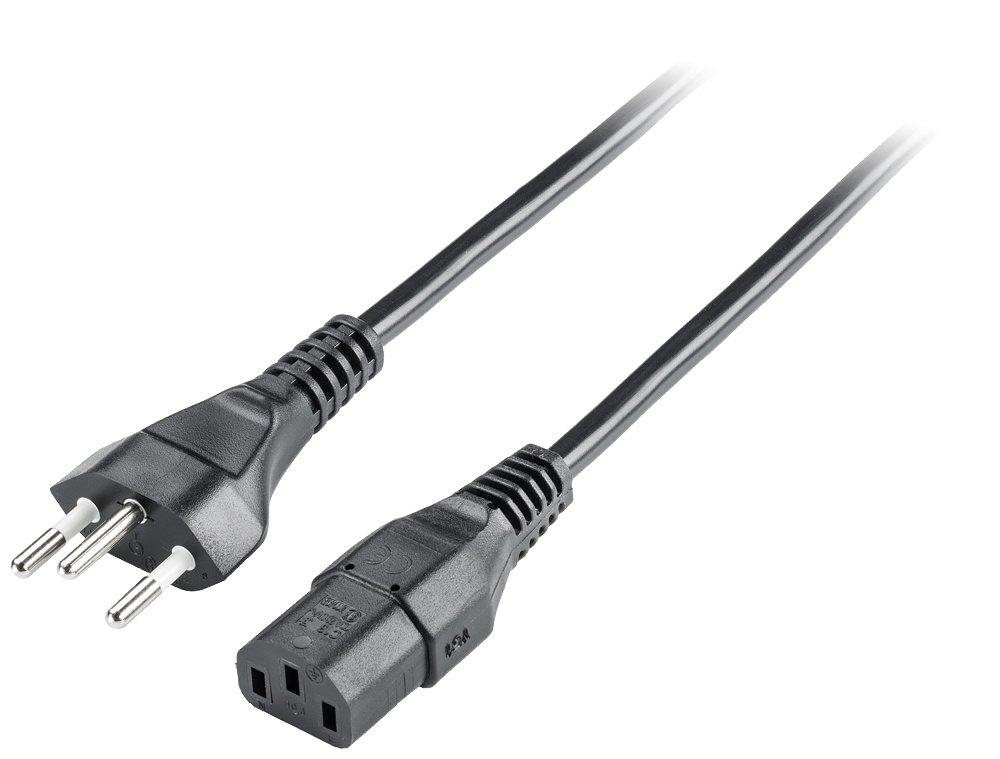 SIMATIC HMI Kaltgerätekabel 180° DC 110/230 V für Schweiz