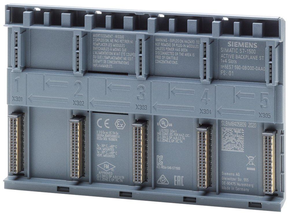 SIMATIC S7-1500 Active Backplane ST 1+4 Slot 4 Slot
