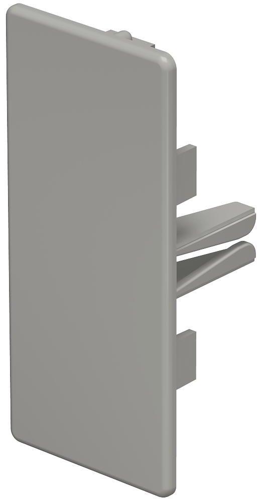 Endstück 40x90mm PVC steingrau RAL 7030