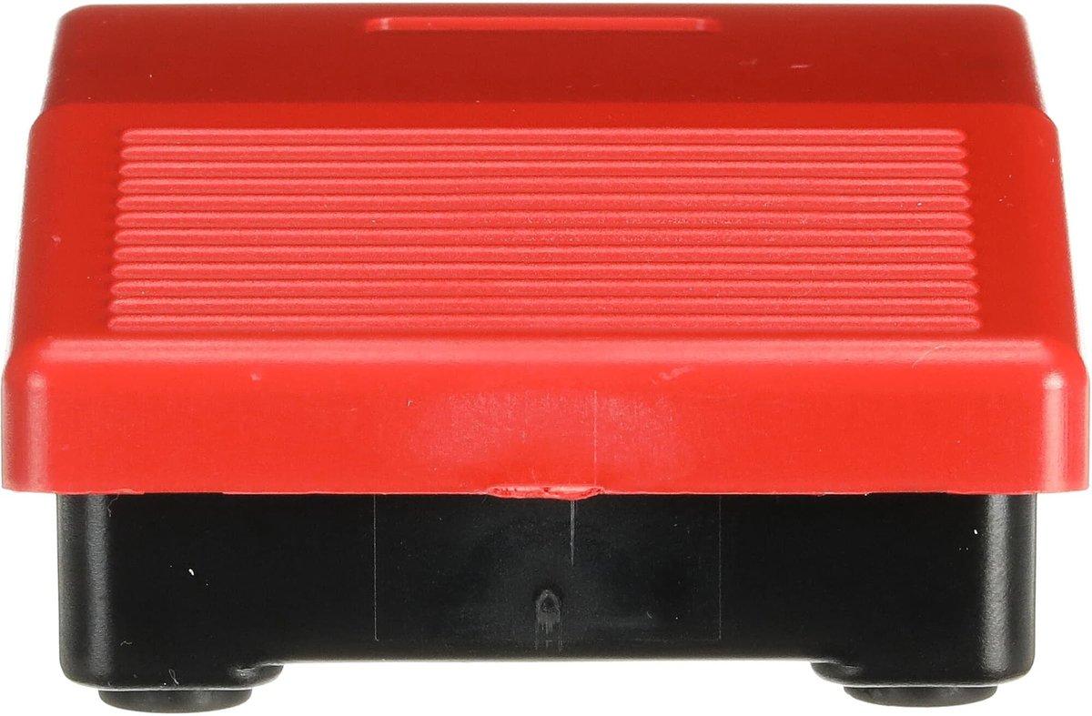 IPM1R Mini Fussschalter Grundplatte Schwarz Abdeckung Rot