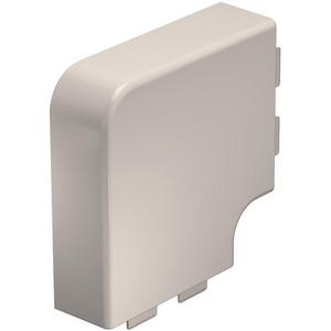 Flachwinkelhaube 40x110mm PVC cremeweiß RAL 9001