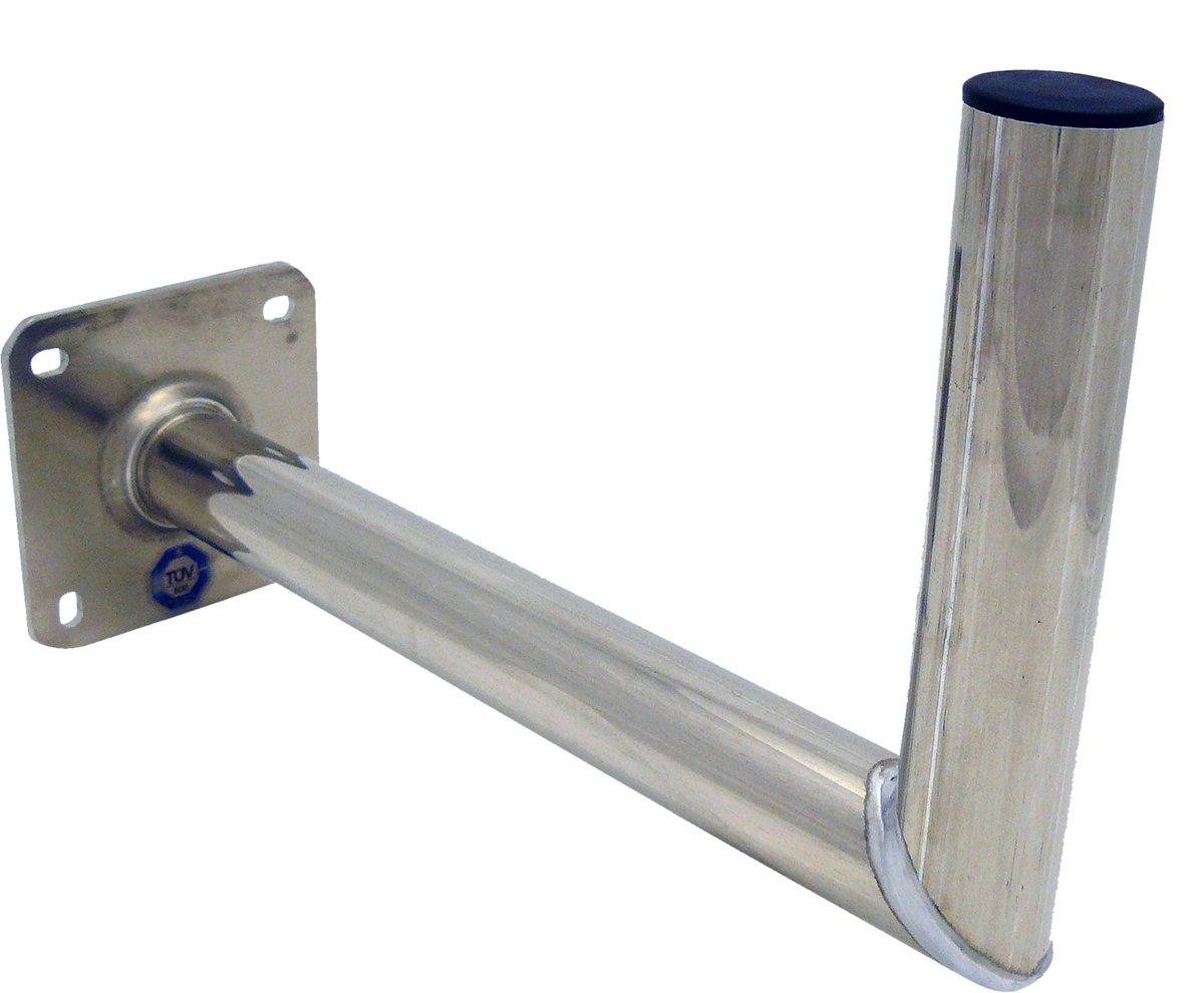 Winkelwandhalter 450 mm x 250 mm Ø 50 mm Aluminium