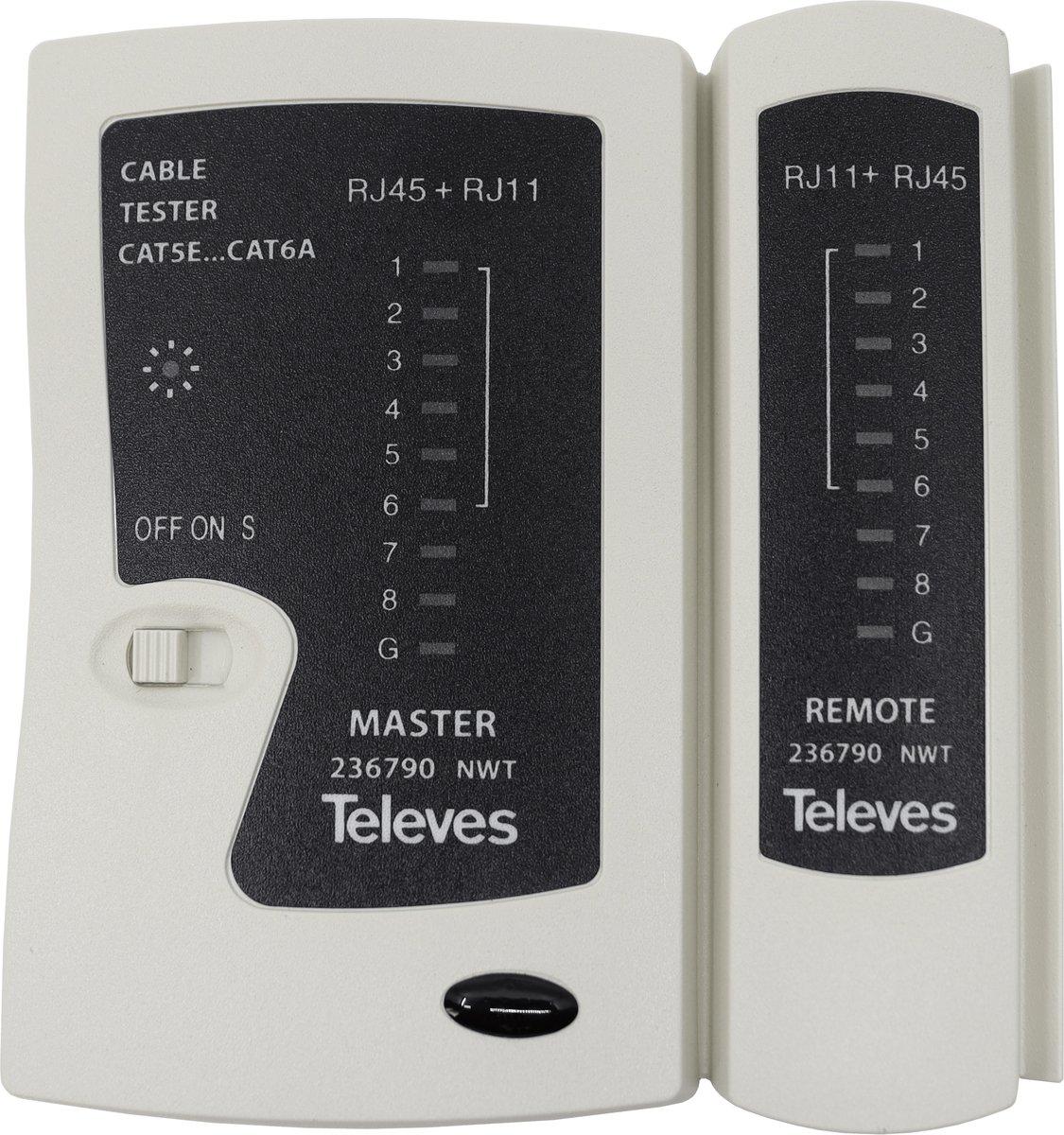 Kabeltester für Daten und Telefonie: Cat5/6 RJ11 RJ12 RJ45 ISDN