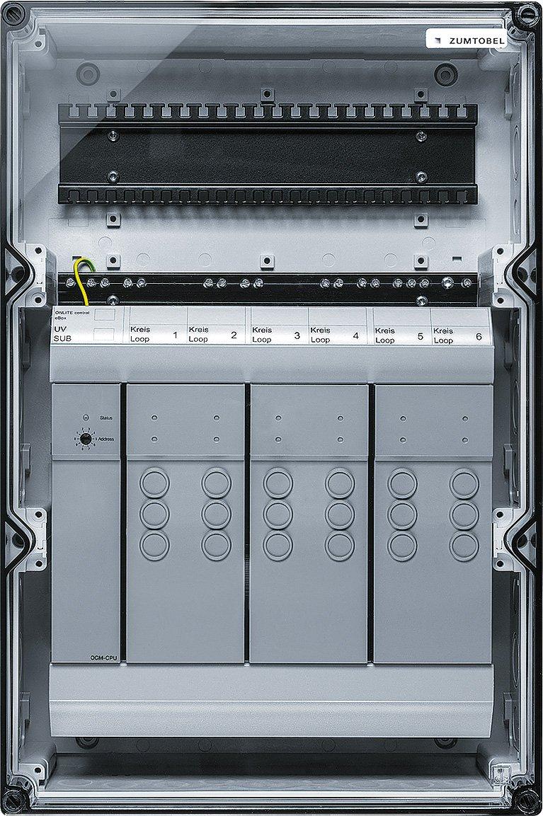 ONLITE CENTRAL Sicherheitsstrom Unterstation grau SUB IP65