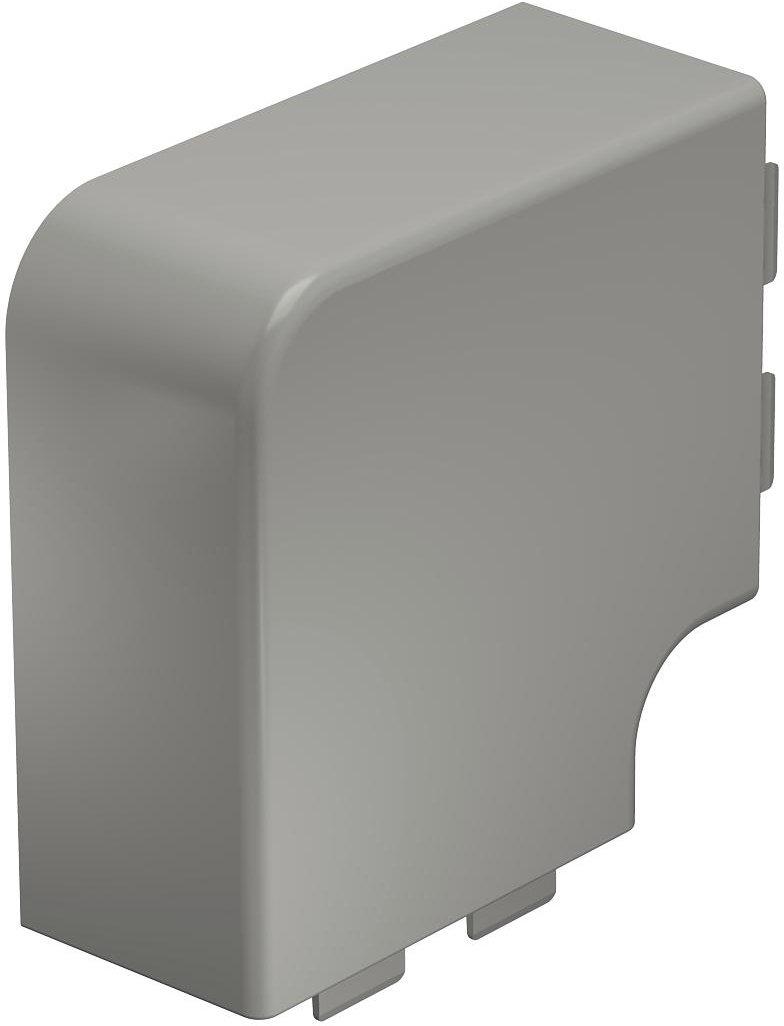 Flachwinkelhaube 60x110mm PVC steingrau RAL 7030