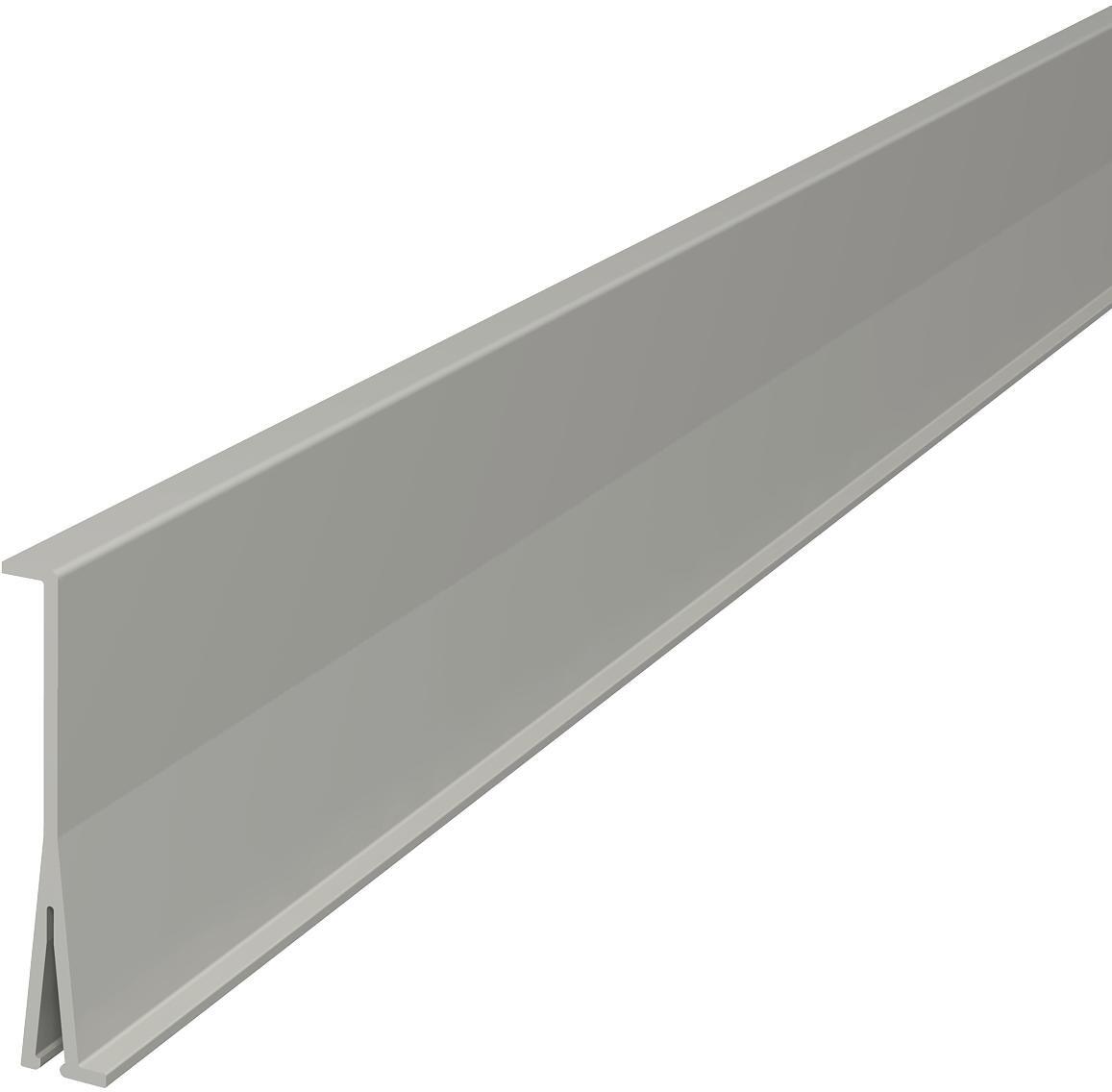 Trennwand 80x2000mm PVC lichtgrau RAL 7035